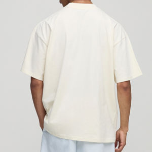 Camiseta de Manga Corta para Hombre, 100% Algodón, Camisa sin Cuello de Alta Calidad con Estampados Populares, Venta al Por Mayor - Product Image 2