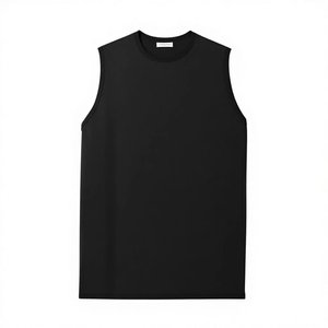 Customizable Breathable Quick Dry Mens Ribbed Tank Top Sleeveless Undershirt <b>Singlet</b> Muscle Training Vest Bulk Wholesale Private - Product Image 5