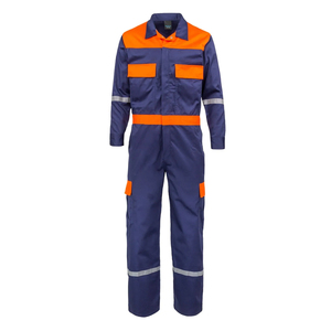 Vêtements de travail pour hommes, combinaison ignifuge, veste et pantalon de travail, pantalon de chantier, uniforme, fabrication OEM - Product Image 1