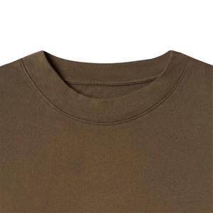 Customized Men's O Neck Jersey T Shirt 100% Cotton Blank Oversized Streetwear Eco Friendly OEM Supplier - Product Image 4