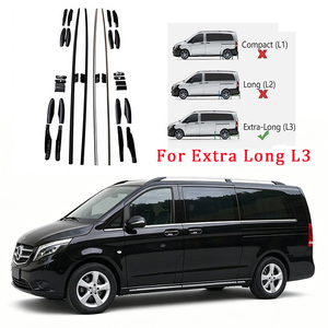 Barres de toit en alliage d'aluminium robustes LXRV, <span class=keywords><strong>porte</strong></span>-bagages, barres latérales pour <span class=keywords><strong>Mercedes</strong></span> Benz <span class=keywords><strong>Vito</strong></span> Viano Extra Long L3 - Product Image 1