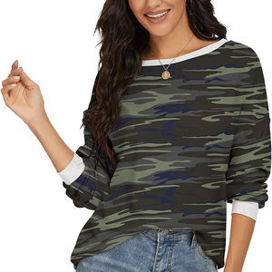 Sweat-shirt à col rond en molleton uni 100 % coton, personnalisable par sublimation, pour femme, léger, 100 % coton, vente en gros - Product Image 5