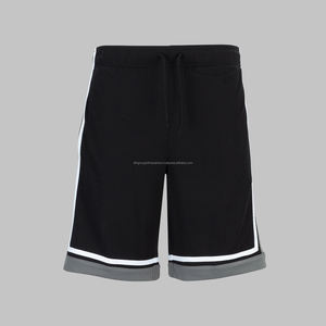 Pantalones cortos deportivos de baloncesto de secado rápido de verano para hombre, venta al por mayor, malla sólida, estilo informal de Hip Hop, característica de talla grande - Product Image 6