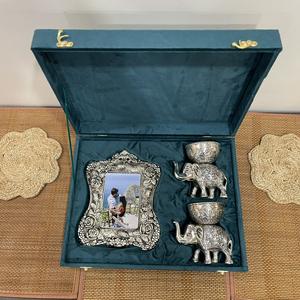 Invitation plaquée argent / Cadeau de Thanksgiving avec emballage de boîte cadeau haut de gamme (007) - Product Image 2