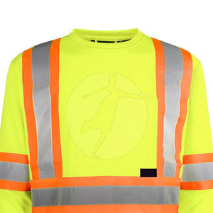 Bulk <b>Long</b> <b>Sleeve</b> High Visibility Workwear Durable Material Reflective Detail Comfortable Fit For Operations Safety Shirt - Product Image 3