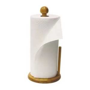 Porte-papier toilette vertical mural en or, support antidérapant en bois de style américain, support de rangement pour rouleau de rechange, support de papier toilette pour salle de bain - Product Image 2