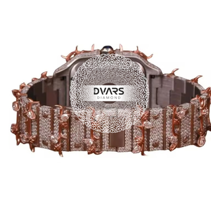 Reloj de Pulsera de Cuarzo Moderno para Negocios, Aleación Premium, Resistente al Agua, Cristal de Zafiro, D Color VVS1, Diamante Moissanita, Ejecutivo, de Lujo - Product Image 2
