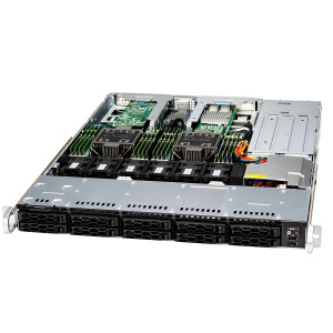 Superserver Servidor Clouddc Pcie 5,02 de 1U para montaje en rack con procesadores escalables Intel Xeon de segunda generación para centro de datos - Product Image 1