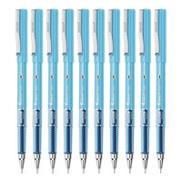 Stylo bille Hauser Sonic 0,5 mm au design unique, corps en plastique, écriture fluide, clip métallique élégant, rechargeable, étanche, noir/bleu