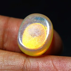 11 Carat Natural Australian Opal Solid Coober Pedy Loose Gemstone Crystal Opal Yellow <b>Fire</b> Handmade for Jewelry Making <b>Stone</b> - Product Image 3