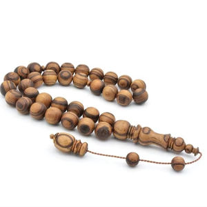 Tasbih en bois pour usage quotidien - Perles de prière islamiques tendance pour la méditation, le culte et la pureté - Cadeau - Product Image 1