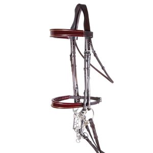 Ensemble de bridon et de mècate en cuir de qualité supérieure OEM pour l'équitation et les courses de chevaux, directement de l'usine - Product Image 2