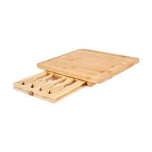 Support de rangement de cuisine en bois finition marron, multifonctionnel, pour fromages et couteaux, pour comptoir - Product Image 5