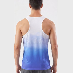 เสื้อกล้ามถักนิตติ้งลำลองแบบสวมใส่สบายสำหรับออกกำลังกาย รุ่นใหม่ปี 2026  รับสั่งทำตามไซส์ แห้งเร็ว สีพื้น ขายส่ง เสื้อกล้ามผู้ชาย - Product Image 2