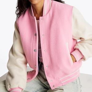 Chaqueta Bomber de Lana Acolchada para Mujer, Color Personalizado, Cuello Alto, Impermeable, Ecológica y Resistente - Product Image 1