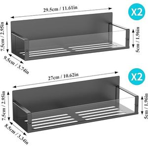 Set di 4 Organizzatori Magnetici Trasparenti per Spezie, per Frigorifero e Forno, Gestione Efficiente della Cucina - Product Image 4