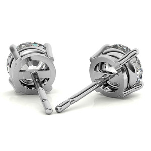 Classic And Trendy <b>Fine</b> Jewelry Luxury Women Stud <b>Earring</b> Round Cut 2.5CT 18k Gold Lab Grown Diamond <b>Earrings</b> For Women Wear - Product Image 3