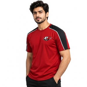 Camisetas de hombre en oferta: Las camisetas de hombre más vendidas hechas en Pakistán, de nueva moda, lisas, con ribete, ligeras, estilo urbano. - Product Image 3
