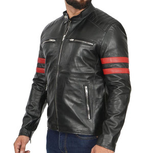 Chaquetas de Cuero para Hombre, Nueva Moda, Color Sólido con Cierre, Perfectamente Cosidas, Diferentes Chaquetas de Cuero para Hombre - Product Image 6
