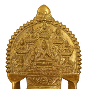 Lámpara de aceite decorativa tradicional de latón Ashtalakshmi – Para el hogar y la Pooja - Product Image 4