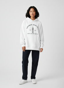 Sweat à capuche oversize pour femme, épaules tombantes, personnalisable, vente en gros OEM - Product Image 5