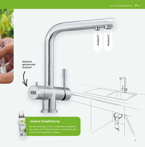 Grifo de Cocina con 2 Puntos de Salida Separados, Dispositivo Portátil de Filtrado de Agua Industrial Bajo Fregadero, Venta al por Mayor - Product Image 1