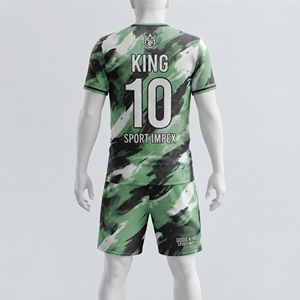 ชุดยูนิฟอร์มฟุตบอลแบบกำหนดเอง ชุดเสื้อฟุตบอลแบบซับลิเมชั่น กางเกงขาสั้น ชุดกีฬาทีม ชุดสโมสรแบบสั่งทำพิเศษสำหรับผู้ชาย ผู้ผลิต OEM - Product Image 2