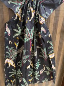 Vestido Maxi Caftán de Algodón con Estampado Tropical para Mujer, Cuello en V, Manga Murciélago, Transpirable, Ecológico, Estilo Boho, para la Playa, Holgado, de Verano - Product Image 6