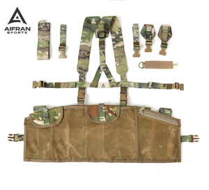 Aifran Sports MOLLE II Gilet d'entraînement extérieur réglable avec porte-plaques et harnais de poitrine à sangles - Product Image 1