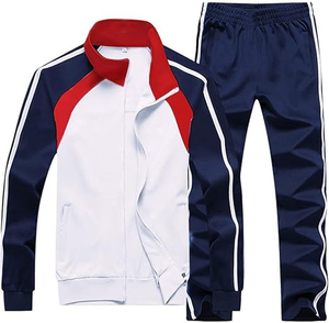 Ensemble de survêtement de sport pour homme BLACK RACING GEAR, idéal pour la gym, le fitness, la course à pied et le jogging - Product Image 1