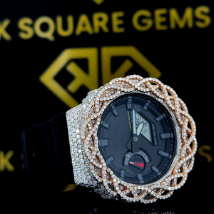 Nuevo Reloj de Pulsera de Lujo con Movimiento Automático Analógico de Acero Inoxidable, Cristal de Zafiro y Diamantes, con Botón de Presión - Product Image 1