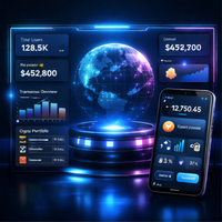 Développement de logiciels Fintech, applications web et mobiles, tableau de bord administratif professionnel avancé, prise en charge Linux/Mac, multilingue, stock personnalisé
