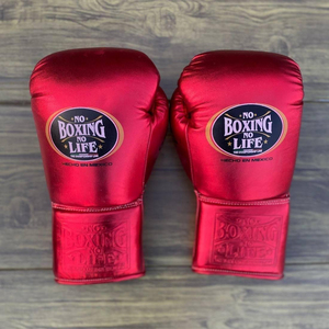 Guantes de Boxeo de Cuero Hechos a Medida, Piel de Vacuno Premium, MMA Sanda Profesional, con Cordones, Secado Rápido, Logotipo Personalizado en Relieve - Product Image 3