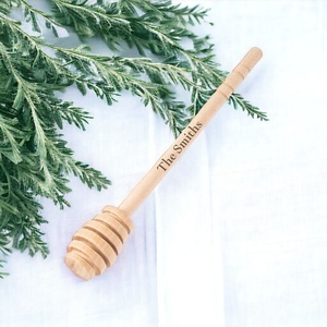 ช้อนตักน้ำผึ้งไม้ธรรมชาติสำหรับใช้ในครัว - Product Image 5