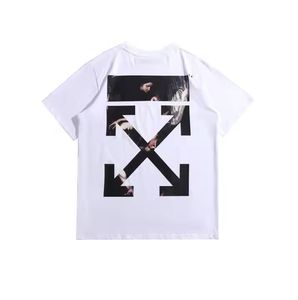Camiseta de Alta Calidad, Transpirable, Casual, Holgada, 100% Algodón, Tejido de Punto, Logotipo Frontal, Secado Rápido, para Hombre y Mujer - Product Image 3
