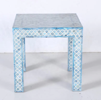 Table d'appoint en bois à base de métal de style marocain de haute qualité Design moderne pour salon chambre hôtel ou zones de loisirs