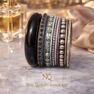 Luxury Resin Metal <b>Bangles</b> <b>Set</b> for Women Handmade Designer Ethnic Bracelet <b>Set</b> Traditional Indian Wedding Jewelry - Product Image 1