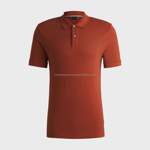 Nardon personalizado bordado Logo algodón tejido botón manga corta raya para Polo camisetas para Hombres estilo Casual - Product Image 5