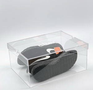Caja de zapatillas de exhibición de zapatos de acrílico transparente 2025, caja de zapatos, cajas de zapatos de acrílico magnético, caja de acrílico transparente - Product Image 4