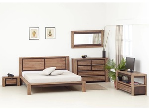 Plateforme de lit pleine grandeur en bois de manguier massif, convertible, réglable, pliable, durable, de luxe moderne, de haute qualité, écologique, vente en gros - Product Image 4