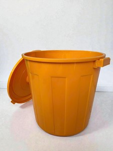 Contenedor Redondo de Plástico para Almacenamiento de Arroz, Apto para Alimentos, con Tapa Gruesa, para Almacenamiento en la Cocina - Product Image 2