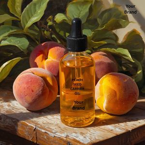 Huile Essentielle de Pépins de Pêche 100% Pure Pressée à Froid Qualité Alimentaire Certifiée MSDS GMP ISO 9001 OEM Prunus Persica pour Soins de la Peau - Product Image 3