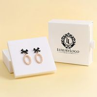 Boîtes d'emballage de bijoux personnalisées Boîtes cadeaux en vrac et organisateurs Boîte cadeau personnalisée pour collier boucle d'oreille bague