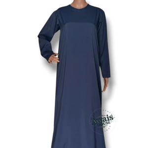 AWAIS HOUSE ชุดแต่งงานเจ้าสาว ผ้าจอร์เจตต์ คอวี เอวทรงเอ็มไพร์ ยาวถึงพื้น ประดับคริสตัล ประดับด้วยลูกปัด แขนยาว 2026 - Product Image 1