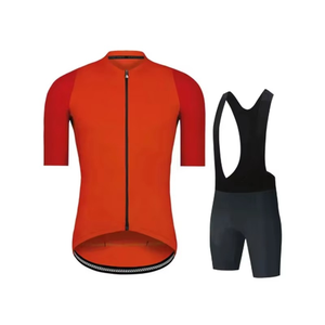 Ensemble de vêtements de cyclisme multi-panneaux avec fermeture éclair intégrale, vestes de compression et ensembles de shorts à bretelles, maillots de cyclisme respirants à séchage rapide, ensemble uniforme - Product Image 1