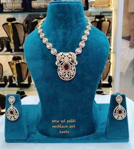 Wholesale High Quality New Vintage Copper Gold Plated <b>Crystal</b> Bridal Jewelry <b>Set</b> Long Mala Necklace Earrings Maang Wedding Gift - Product Image 1