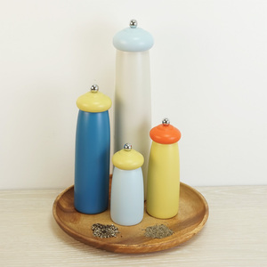 ที่บดพริกไทยขนาด5ดีไซน์คลาสสิกทำจากไม้สำหรับบดละเอียด - Product Image 6