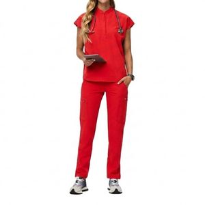Custom Nurse <b>Scrubs</b> <b>Set</b> Breathable Medical Uniform Comfortable Hospital Workwear OEM Apparel Manufacturer Nurse <b>Scrubs</b> <b>Set</b> - Product Image 1