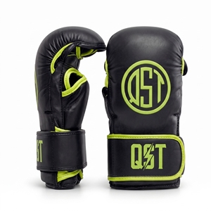 ถุงมือ MMA หนังคุณภาพพรีเมียม ดีไซน์ระบายอากาศได้ดี สำหรับศิลปะการต่อสู้แบบผสมผสานและมวย พร้อมสายรัดข้อมือปรับได้ - Product Image 3