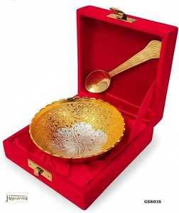 Juego de regalo de lujo de cuenco y cuchara de plata alemana hechos a mano de Jaipurios, con caja de terciopelo rojo, para servir frutos secos, regalo de boda, regalos. - Product Image 2
